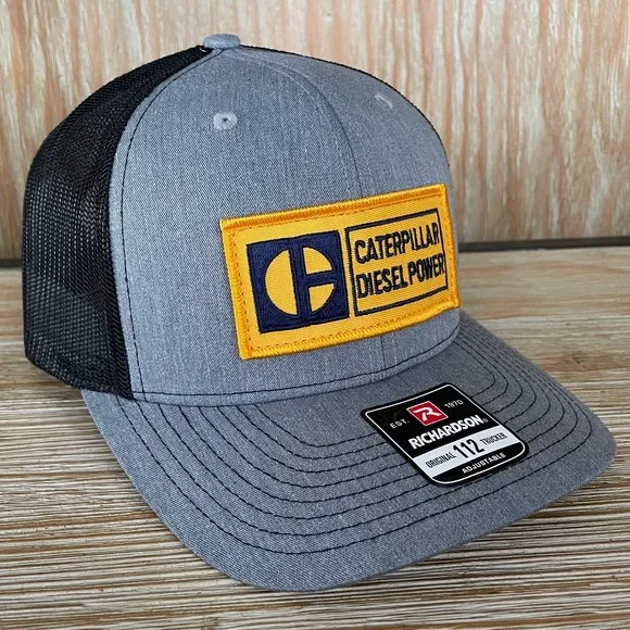 Vintage Caterpillar CAT Diesel Power Block C Patch Hat - New Richardson 112 Cap - Picture 4 of 10